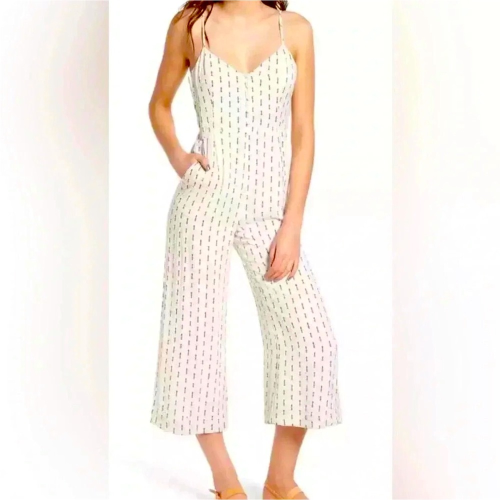 Final Price! Lost + Wander White Printed Jumpsuit NEW CONDITION